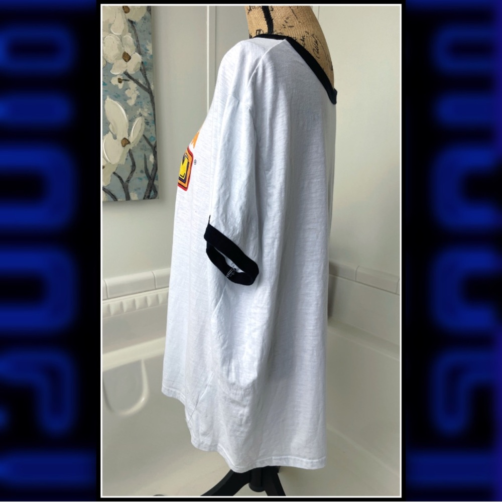 PLUS SIZE PAC-MAN Ringer Tee #PM25pc - Picture 3 of 5
